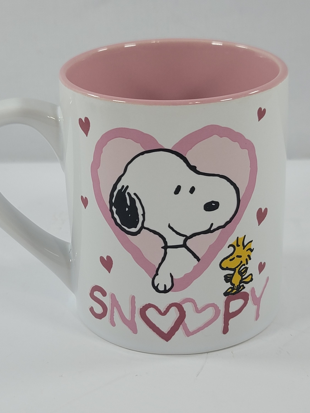 Peanuts Snoopy Woodstock Hearts Ceramic Mug 14 Ounce Silver Buffalo 2020